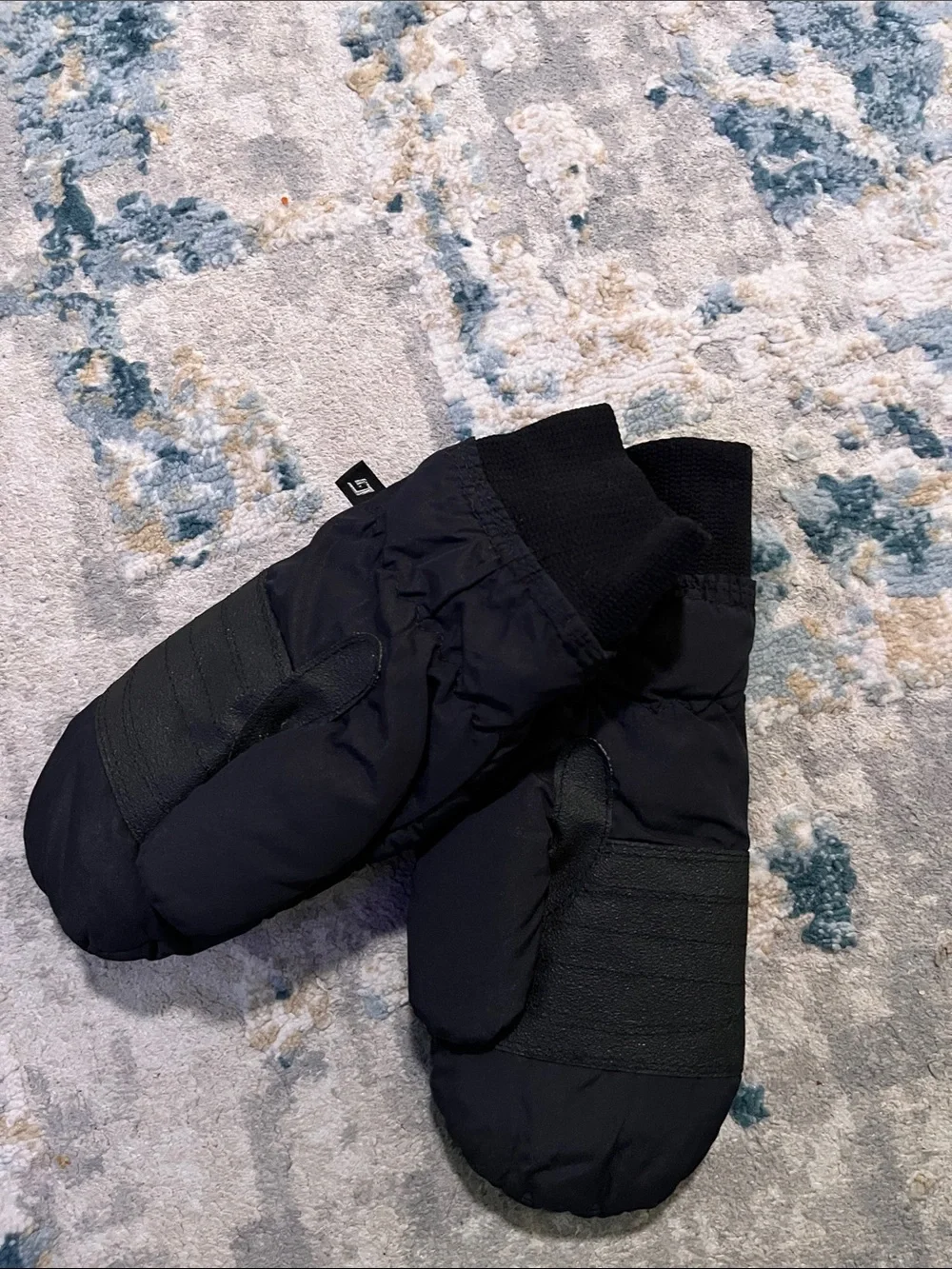 Gordini Quality Kids Black Winter Mittens - Insulated/Waterproof Gloves Size Lg
